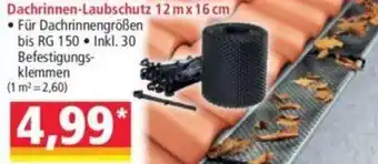 Norma Dachrinnen Laubschutz 12 m x 16 cm Angebot