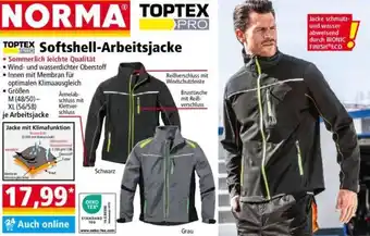 Norma Toptex Pro Softshell Arbeitsjacke Angebot