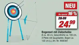 toom Baumarkt Bogenset mit zielscheibe Angebot
