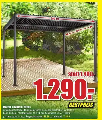 B1 Discount Baumarkt Metall-pavillon mina Angebot