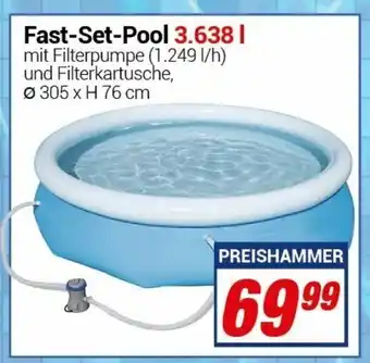 CENTERSHOP Fast Set Pool 3.638 L Angebot