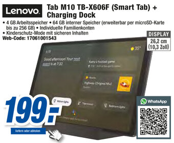 Expert Lenovo Tab M10 TB-X606F (Smart Tab) + Charging Dock Angebot