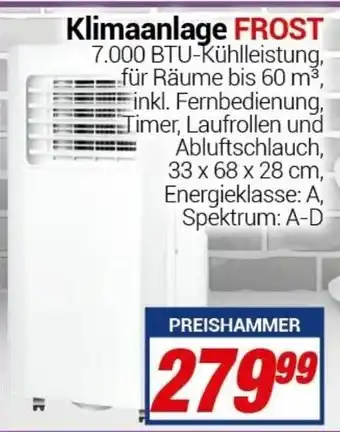 CENTERSHOP Klimaanlage Frost Angebot