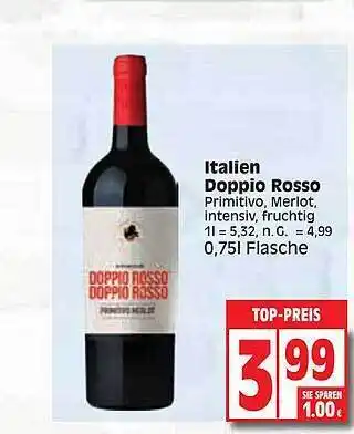 Edeka Italien doppio rosso Angebot