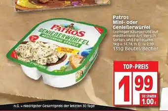 Edeka Patros mini- oder genießerwürfel Angebot