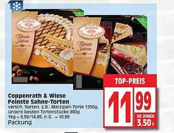 Edeka Conditorei coppenrath & wiese feinste sahne-torten Angebot