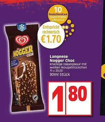 Edeka Langnese nogger choc Angebot