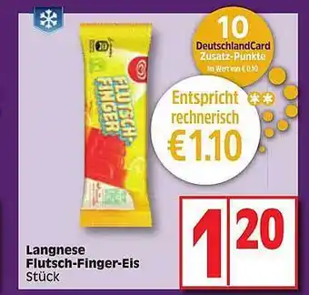Edeka Langnese flutsch-finger-eis Angebot