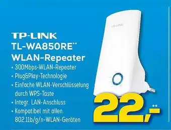 Euronics XXL Tp-link tl-wa850re wlan-repeater Angebot