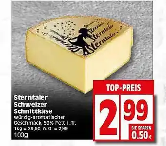 Elli Markt Sterntaler schweizer schnittkäse Angebot