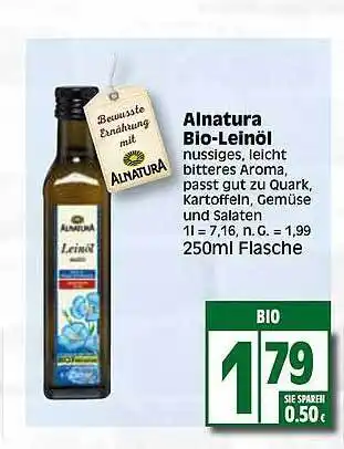 Elli Markt Alnatura bio-leinöl Angebot