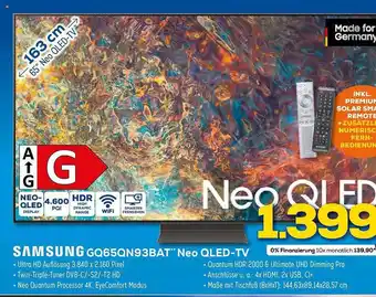 Euronics XXL Samsung gq65qn93bat neo qled-tv Angebot