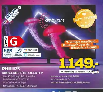 Euronics XXL Philips 48oled857.12 oled-tv Angebot