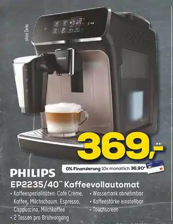 Euronics XXL Philips ep2235.40 kaffeevollautomat Angebot