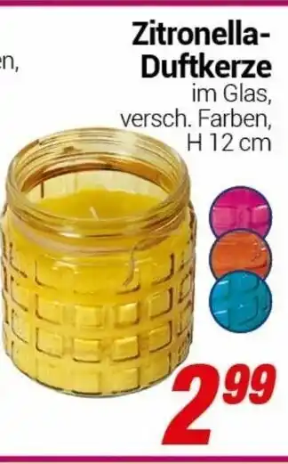 CENTERSHOP Zitronella Duftkerze Angebot