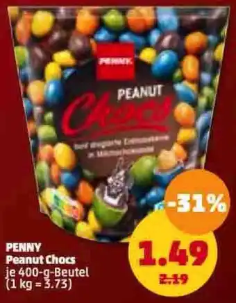 PENNY Penny Peanut Chocs 400 g Beutel Angebot