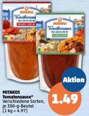 PENNY Mitakos Tomatensauce 300 g Beutel Angebot