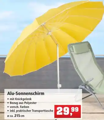 Thomas Philipps Alu Sonnenschirm ca. 215 cm Angebot