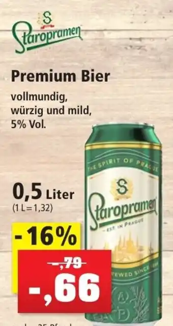 Thomas Philipps Staropramen Premium Bier 0,5 Liter Angebot