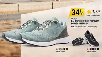 Decathlon Kalenji Laufschuhe Run Support Damen/Herren Angebot