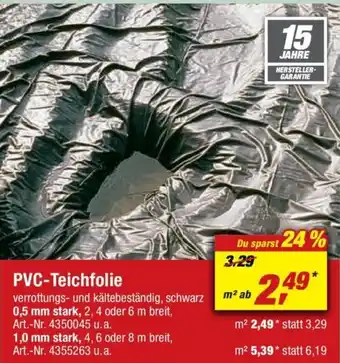 toom Baumarkt PVC Teichfolie Angebot