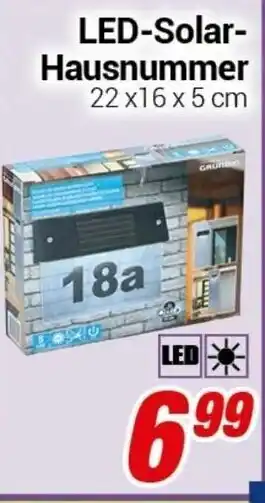 CENTERSHOP LED Solar Hausnummer Angebot