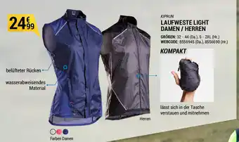 Decathlon Kiprun Laufweste Light Damen/Herren Angebot