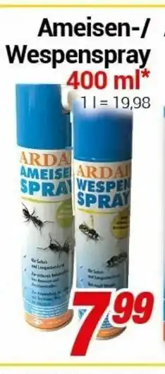 CENTERSHOP Ameisen/Wespenspray 400ml Angebot