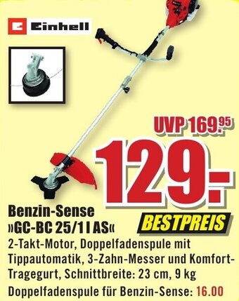 B1 Discount Baumarkt Einhell Benzin Sense GC-BC 25/1 I AS Angebot