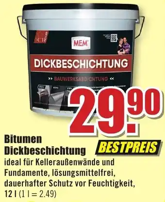 B1 Discount Baumarkt Bitumen Dickbeschichtung 12 L Angebot
