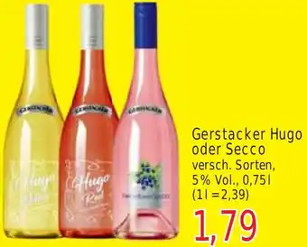 Wiglo Wunderland Gerstacker Hugo oder Secco 0,75 L Angebot