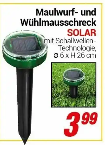 CENTERSHOP Maulwurf und Wühlmausschreck Solar Angebot