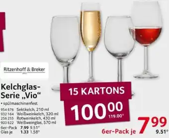 Selgros Ritzenhoff & Breker Vio Kelchglas Serie 6er Pack Angebot