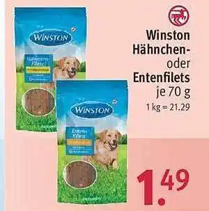 Rossmann Winston hähnchen oder entenfilets Angebot