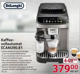 Selgros DēLonghi Kaffeevollautomat ECAM290.81 Angebot