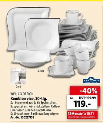 Lidl Kombiservice,30-tlg. Angebot