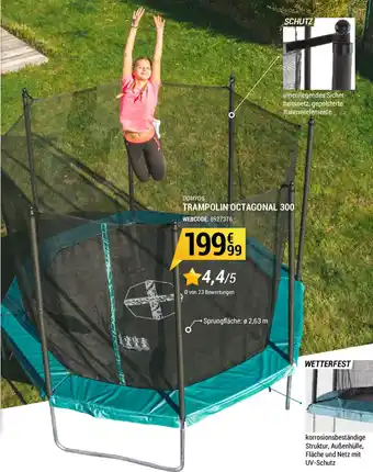 Decathlon Domyos Trampolin Octagonal 300 Angebot