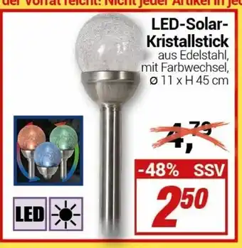 CENTERSHOP Led Solar Kristallstick Angebot