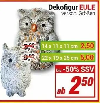 CENTERSHOP Dekofigur Eule Angebot