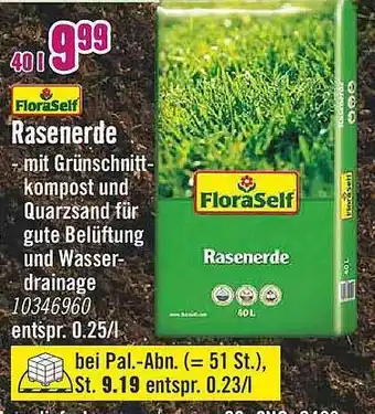 Hornbach Floraself rasenerde Angebot