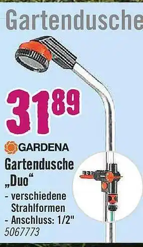 Hornbach Gardena gartendusche duo Angebot