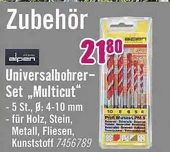 Hornbach Alpen universalbohrer-set multicut Angebot