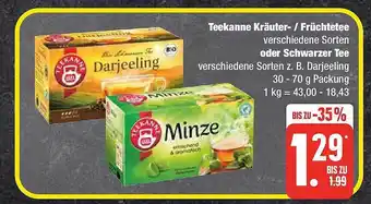 Edeka Teekanne kräuter-früchtetee oder schwarzer tee Angebot