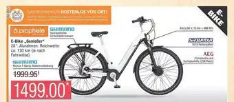 Marktkauf Shimano e-bike „genießer“ Angebot