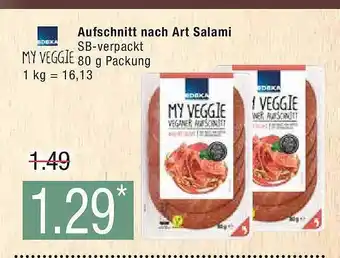 Marktkauf Edeka my veggie aufschnitt nach art salami Angebot