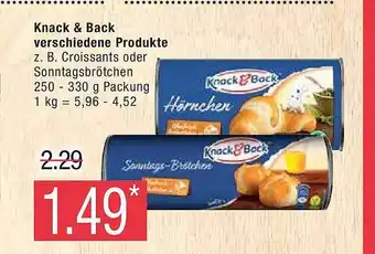 Marktkauf Knack & back verschiedene produkte Angebot