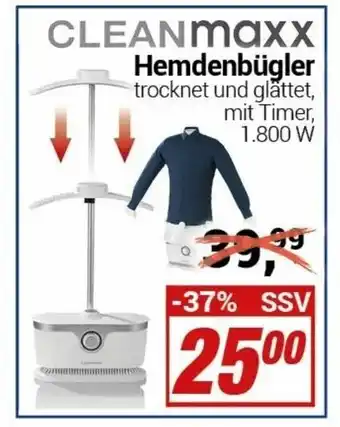 CENTERSHOP Cleanmaxx Hemdenbügler Angebot