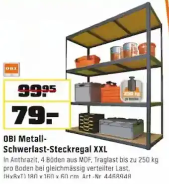 OBI OBI Metall Schwerlast Steckregal XXL Angebot