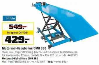 OBI Güde Motorrad Hebebühne GMR 360 Angebot