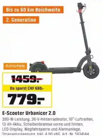 OBI Prophete E-Scooter Urbanicer 2.0 Angebot